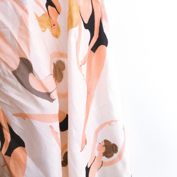 Swimming Ladies Silk Scarf - Picture 2 of 6